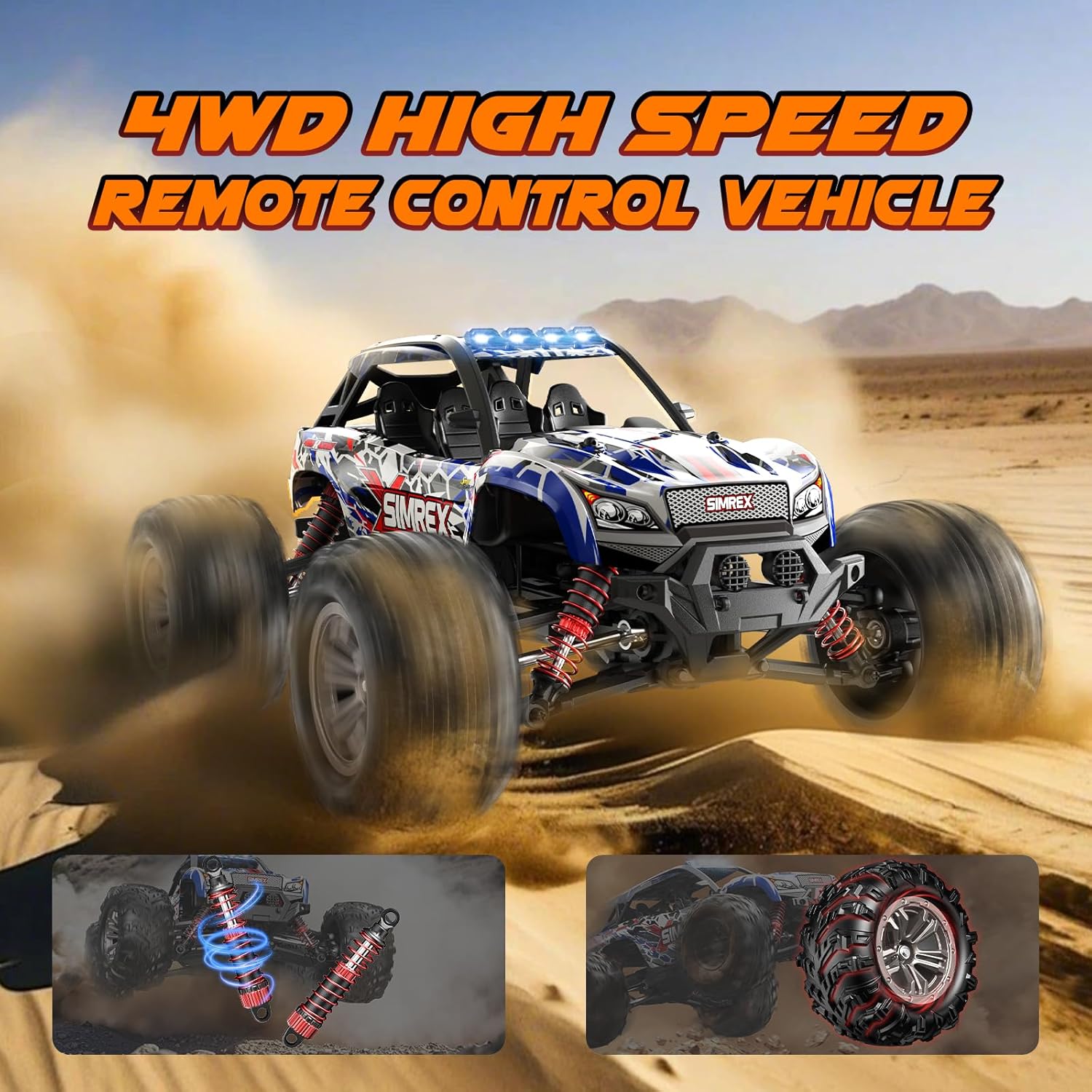 1/16 Scale Hobby Grade 4WD Rem - Rc Hobby Grade Monster Truck 评论和价格
