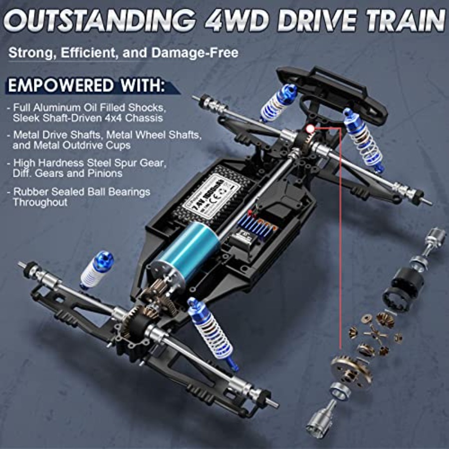 4X4 off-road RC monster truck  - Rc Hobby Grade Monster Truck 评论和价格