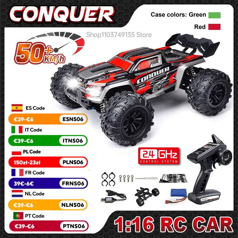 WLtoys 1:16 Scale Large RC Car - Rc Hobby Grade Truck 评论和价格