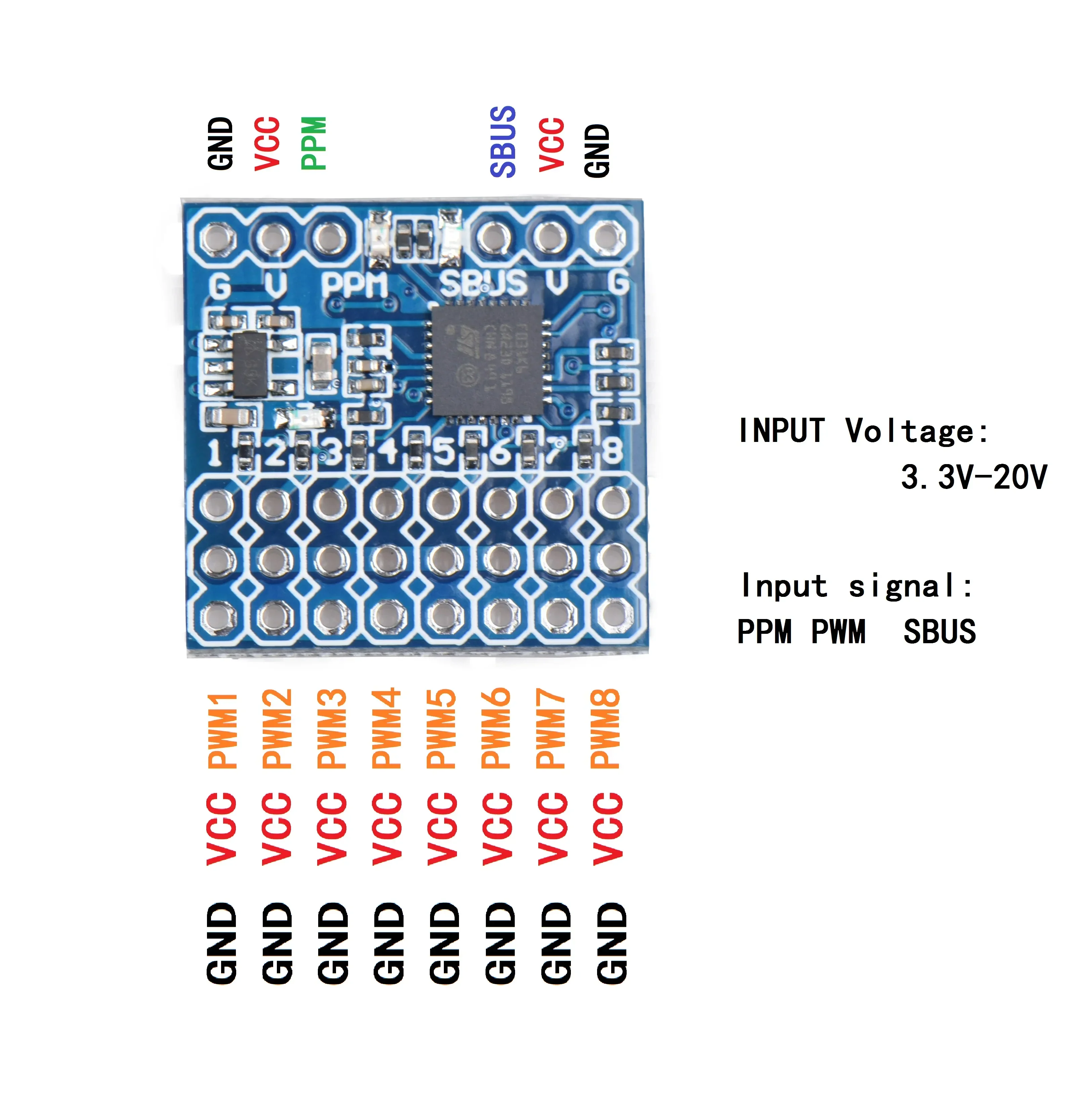 JHEMCU SPP-SBUS 8CH Converter  - Receiver Sbus 8Ch 评论和价格