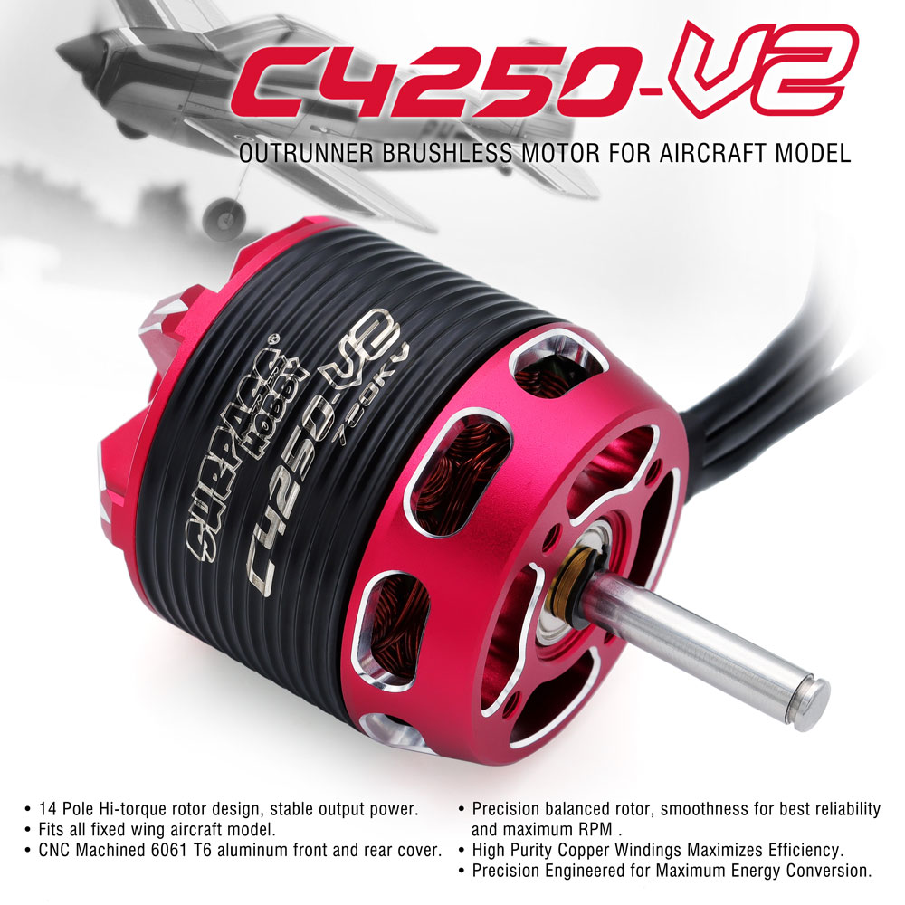 SURPASS HOBBY C4240 750KV/850K - Rc Hobby Motor 评论和价格