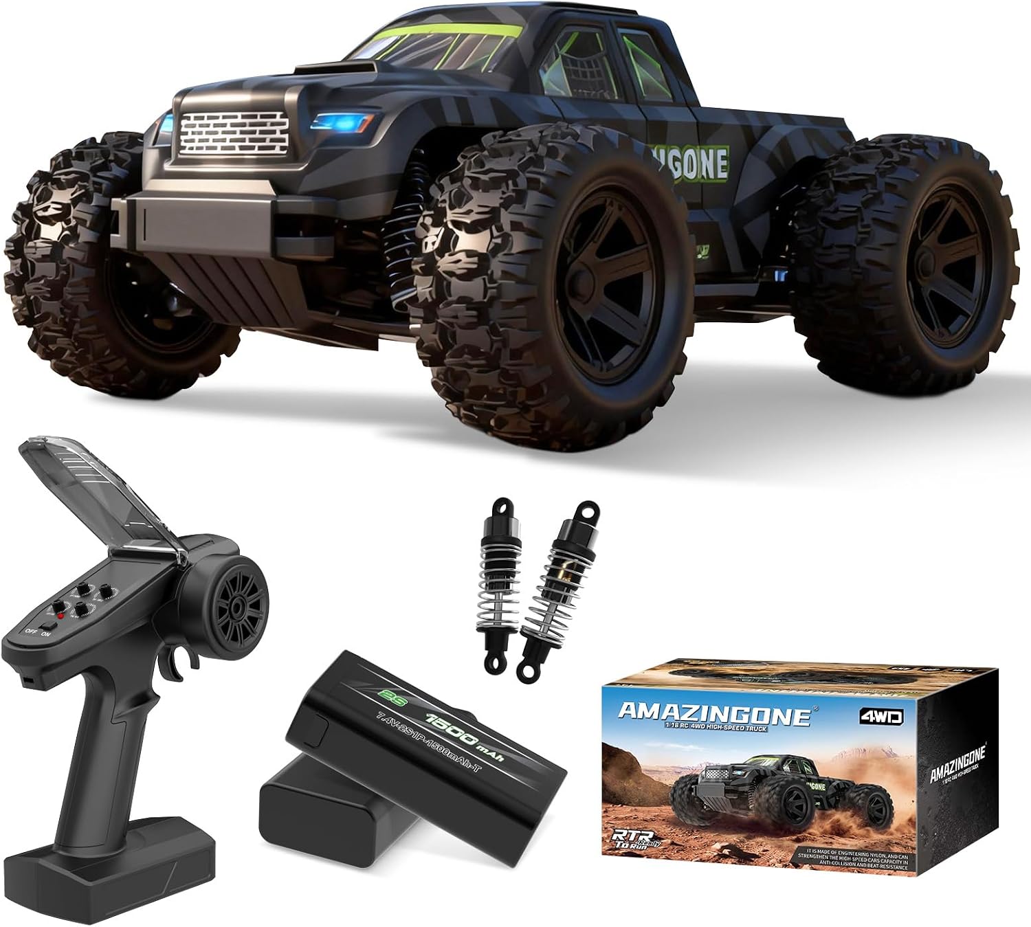 JT18W 1/18 Scale High Speed 35 - Rc Hobby Grade Monster Truck 评论和价格